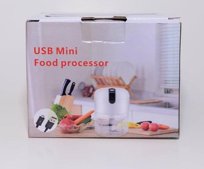 portable USB charge food processor for chopping food