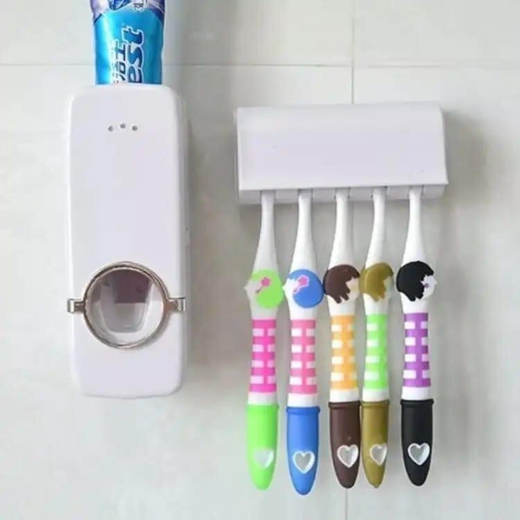 toothpaste and toothbrush  holder