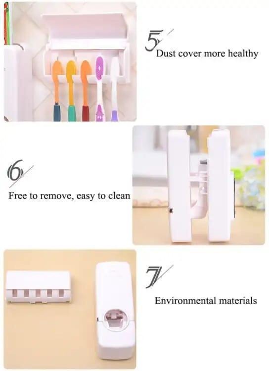 toothpaste and toothbrush  holder