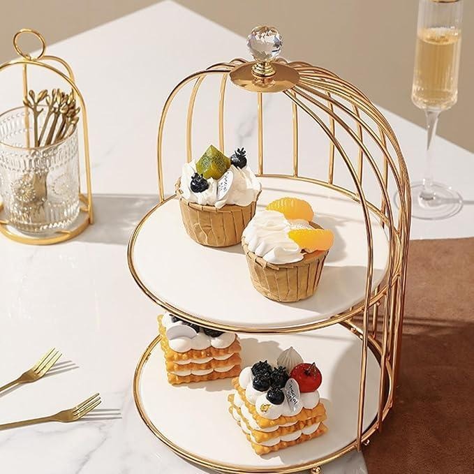 stylish cake serving tray
